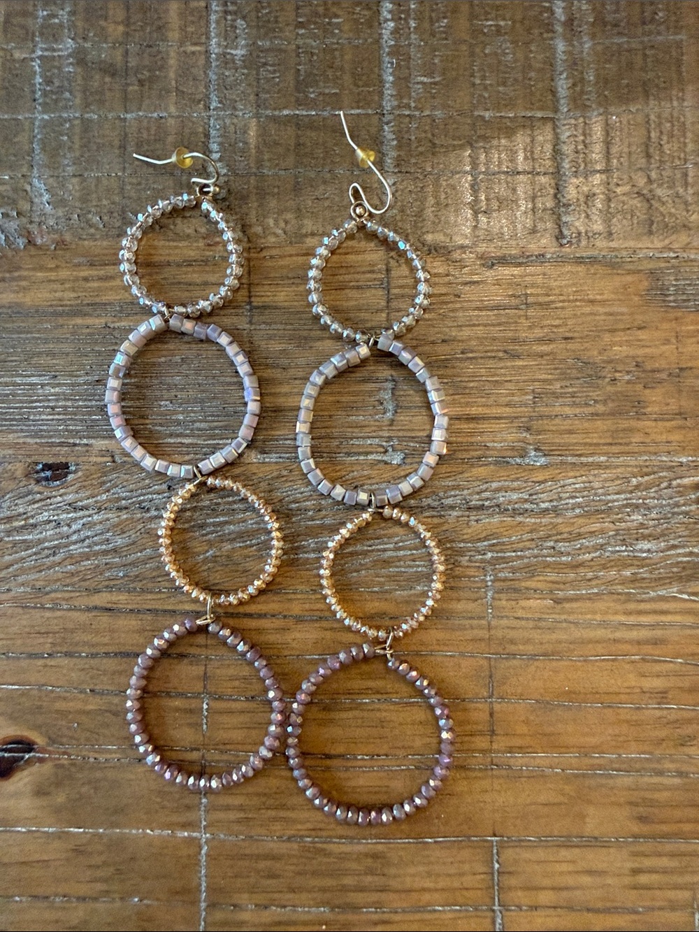 Beaded drop earrings